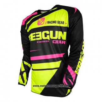 2020 Motocross Ciclismo Maglie Freegun Manica Lunga Giallo