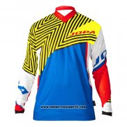 2020 Motocross Ciclismo Maglie Jopa Manica Lunga Blu Giallo