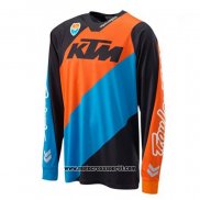 2020 Motocross Ciclismo Maglie KTM Manica Lunga Arancione Blu