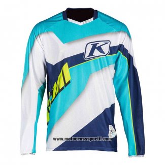 2020 Motocross Ciclismo Maglie Klim Manica Lunga Blu