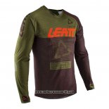 2020 Motocross Ciclismo Maglie Leatt Manica Lunga Verde