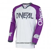 2020 Motocross Ciclismo Maglie Oneal Manica Lunga Bianco