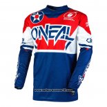 2020 Motocross Ciclismo Maglie Oneal Manica Lunga Blu Rosso