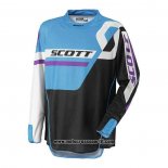 2020 Motocross Ciclismo Maglie Scott Manica Lunga Blu