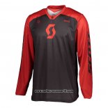 2020 Motocross Ciclismo Maglie Scott Manica Lunga Nero Rosso