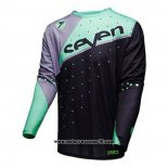 2020 Motocross Ciclismo Maglie Seven Manica Lunga Nero Verde