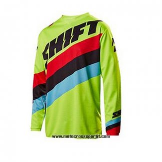 2020 Motocross Ciclismo Maglie Shift Manica Lunga Verde