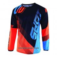 2020 Motocross Ciclismo Maglie Shot Manica Lunga Arancione