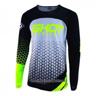 2020 Motocross Ciclismo Maglie Shot Manica Lunga Bianco