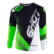 2020 Motocross Ciclismo Maglie Shot Manica Lunga Nero Verde