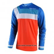 2020 Motocross Ciclismo Maglie TLD Manica Lunga Blu Rosso