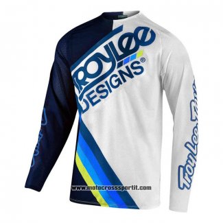 2020 Motocross Ciclismo Maglie TLD Manica Lunga Scuro Blu