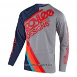 2020 Motocross Ciclismo Maglie TLD Manica Lunga Scuro Blu