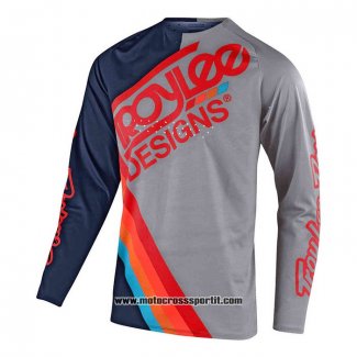 2020 Motocross Ciclismo Maglie TLD Manica Lunga Scuro Blu