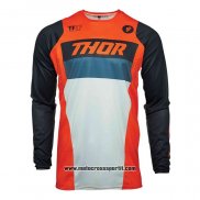 2020 Motocross Ciclismo Maglie Thor Manica Lunga Arancione