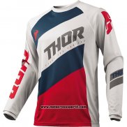 2020 Motocross Ciclismo Maglie Thor Manica Lunga Bianco