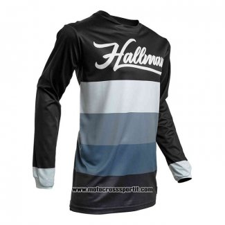 2020 Motocross Ciclismo Maglie Thor Manica Lunga Nero