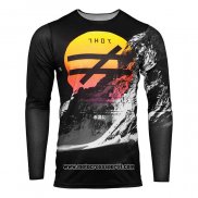 2020 Motocross Ciclismo Maglie Thor Manica Lunga Nero