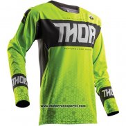 2020 Motocross Ciclismo Maglie Thor Manica Lunga Verde