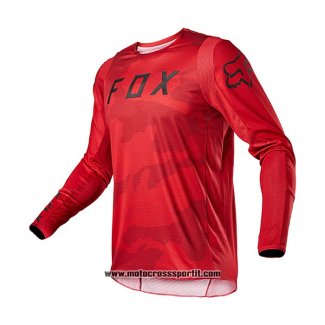 2021 FOX Motocross Ciclismo Maglie Manica Lunga Rosso