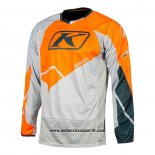 2021 Motocross Ciclismo Maglie Klim Manica Lunga Arancione