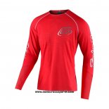 2021 TLD Motocross Ciclismo Maglie Manica Lunga Rosso