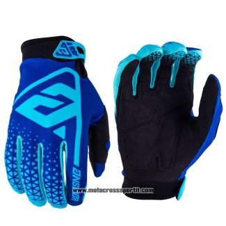 2020 Motocross Ciclismo Answer Guanti Dita Lunghe Blu