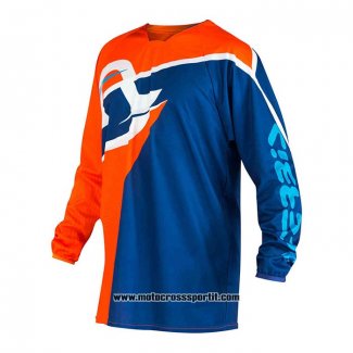 2020 Motocross Ciclismo Maglie Acerbis Manica Lunga Blu Arancione