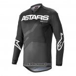 2020 Motocross Ciclismo Maglie Alpinestars Manica Lunga Nero