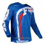 2020 Motocross Ciclismo Maglie FOX Manica Lunga Blu