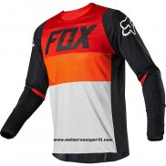 2020 Motocross Ciclismo Maglie FOX Manica Lunga Nero Rosso