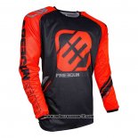 2020 Motocross Ciclismo Maglie Freegun Manica Lunga Nero Rosso