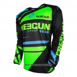 2020 Motocross Ciclismo Maglie Freegun Manica Lunga Verde