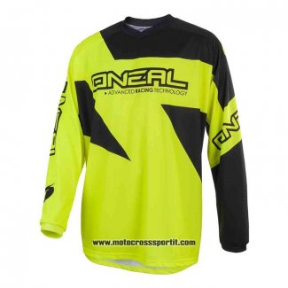 2020 Motocross Ciclismo Maglie Oneal Manica Lunga Giallo