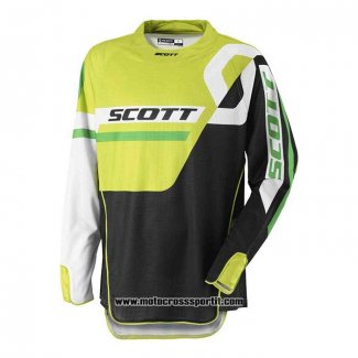 2020 Motocross Ciclismo Maglie Scott Manica Lunga Nero Giallo