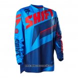 2020 Motocross Ciclismo Maglie Shift Manica Lunga Blu