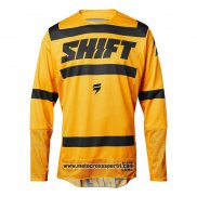 2020 Motocross Ciclismo Maglie Shift Manica Lunga Giallo