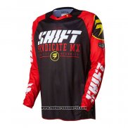 2020 Motocross Ciclismo Maglie Shift Manica Lunga Nero Rosso