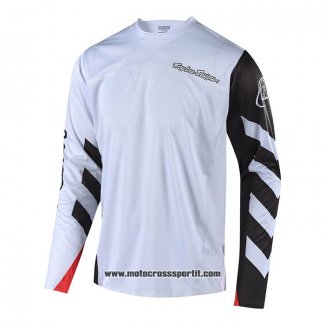 2020 Motocross Ciclismo Maglie TLD Manica Lunga Bianco