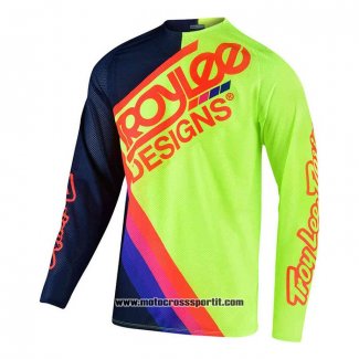 2020 Motocross Ciclismo Maglie TLD Manica Lunga Giallo