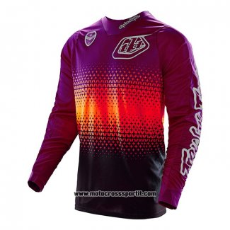 2020 Motocross Ciclismo Maglie TLD Manica Lunga Viola