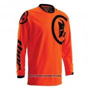 2020 Motocross Ciclismo Maglie Thor Manica Lunga Arancione