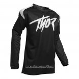 2020 Motocross Ciclismo Maglie Thor Manica Lunga Nero