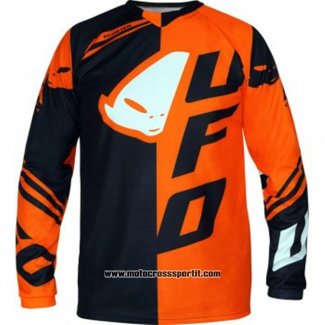 2020 Motocross Ciclismo Maglie UFO Manica Lunga Arancione Nero