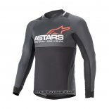 2021 Alpinestars Motocross Ciclismo Maglie Manica Lunga Grigio Nero