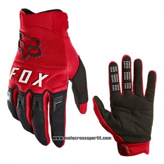 2021 Motocross Ciclismo FOX Guanti Dita Lunghe Rosso