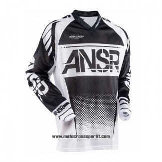 2020 Motocross Ciclismo Maglie ANSR Manica Lunga Nero