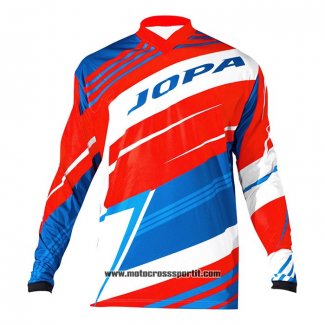 2020 Motocross Ciclismo Maglie Jopa Manica Lunga Rosso Blu