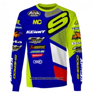 2020 Motocross Ciclismo Maglie Kenny Manica Lunga Blu Giallo