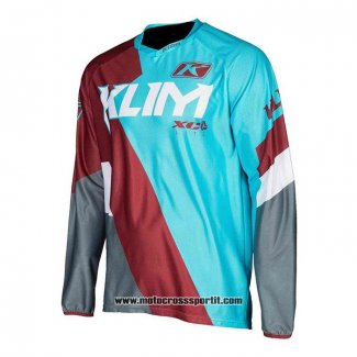 2020 Motocross Ciclismo Maglie Klim Manica Lunga Blu